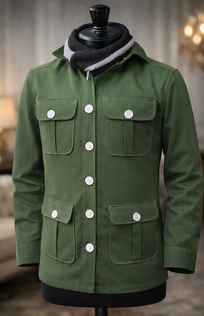Olive Frontier Jacket Shirt