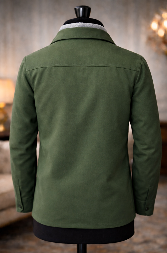 Olive Frontier Jacket Shirt view 2