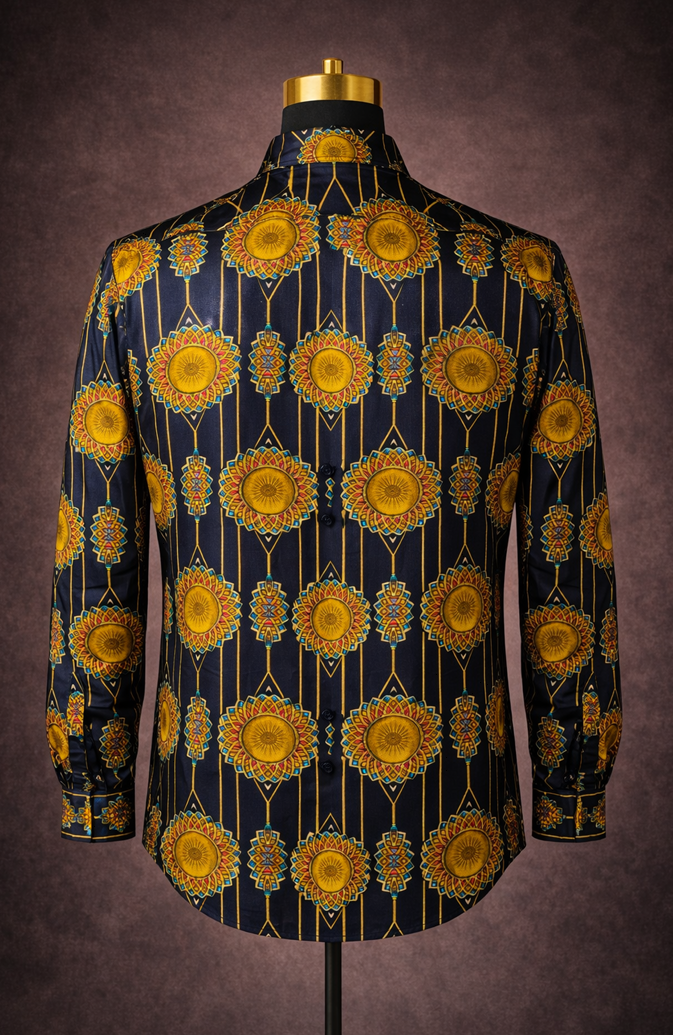 Solar Eclipse Floral Shirt view 2
