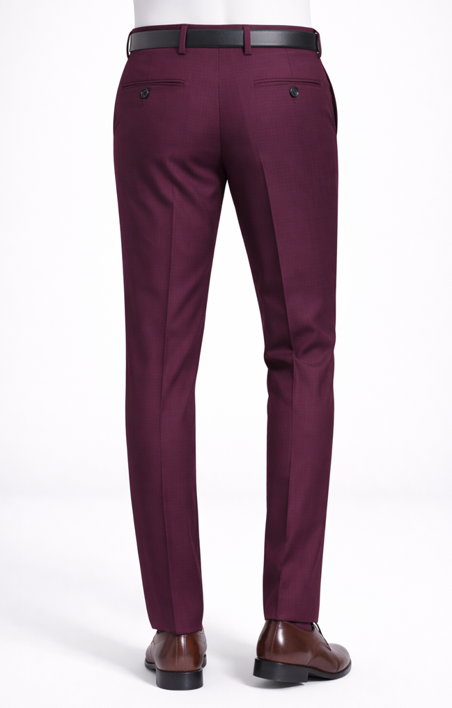 Burgundy Sovereign Trouser view 2