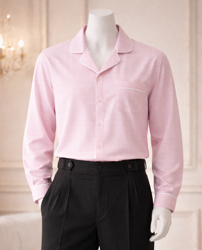 Blush Reverie Camp Collar Shirt