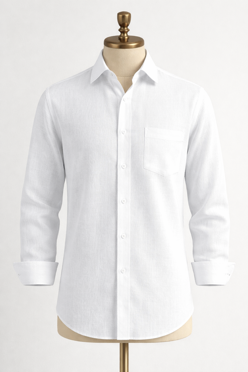 Linen Breeze White Shirt