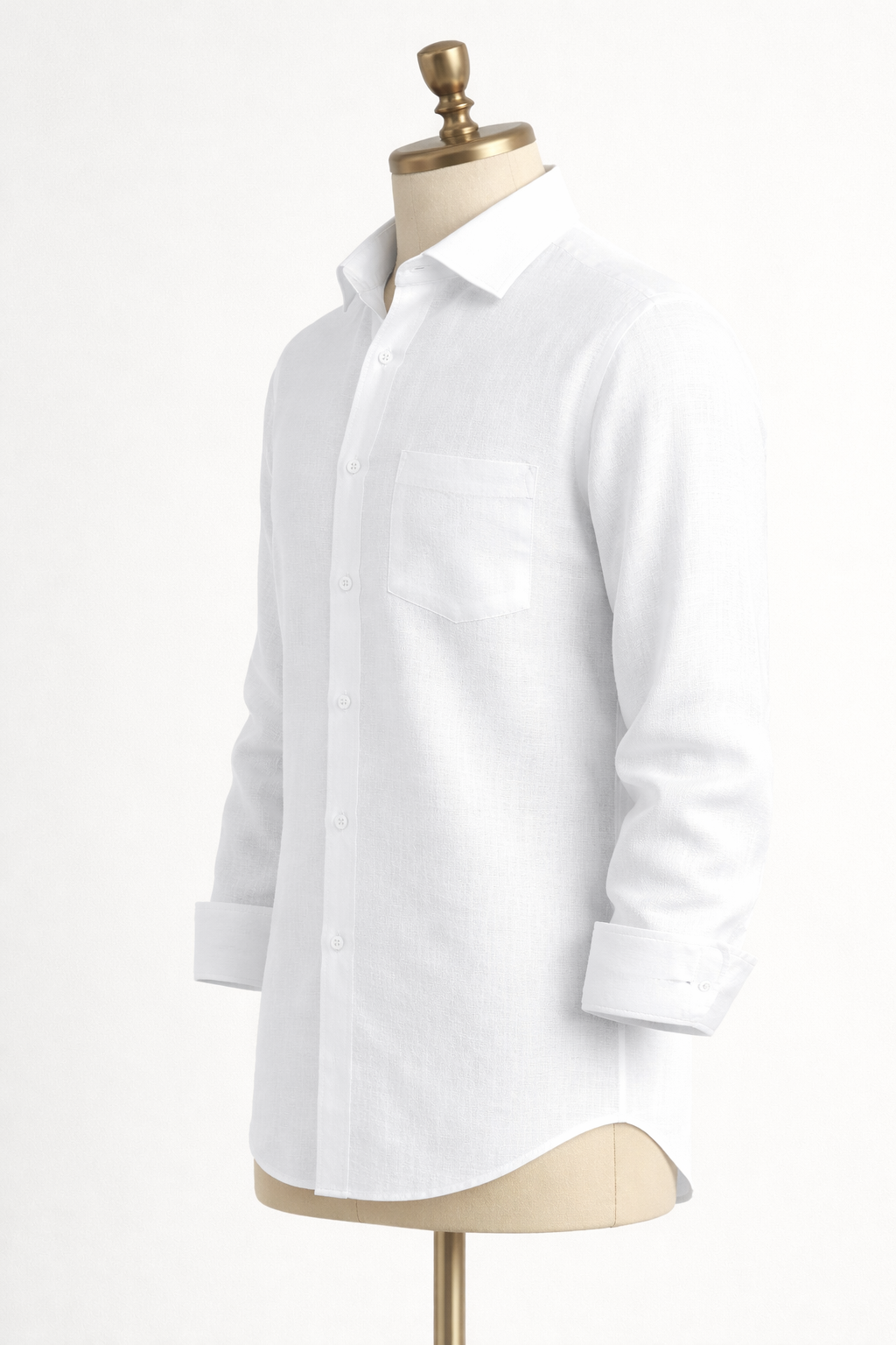 Linen Breeze White Shirt view 3