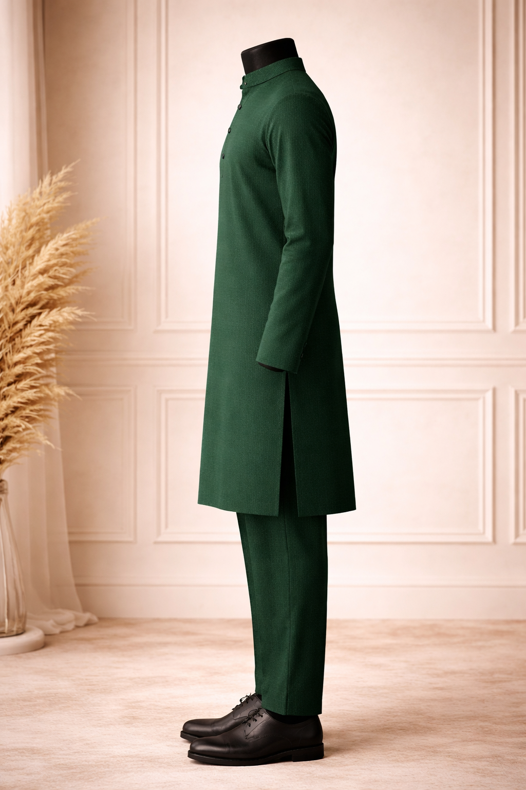 Emerald Sovereign Premium Kurta Pant Set view 4