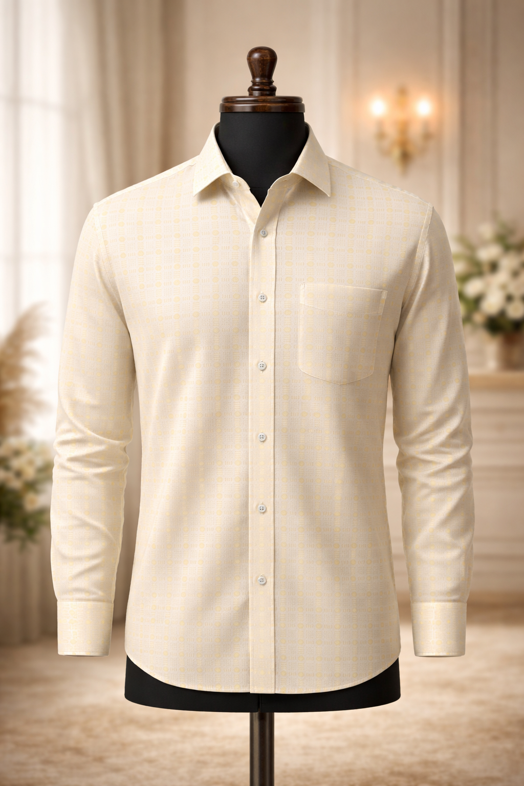 Lime Gingham Premium Casual Shirt