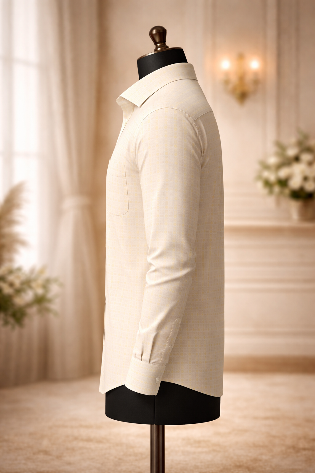 Lime Gingham Premium Casual Shirt view 3