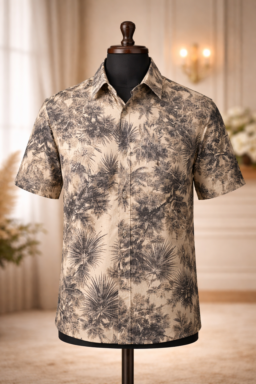 Tropical Print Premium Casual Shirt