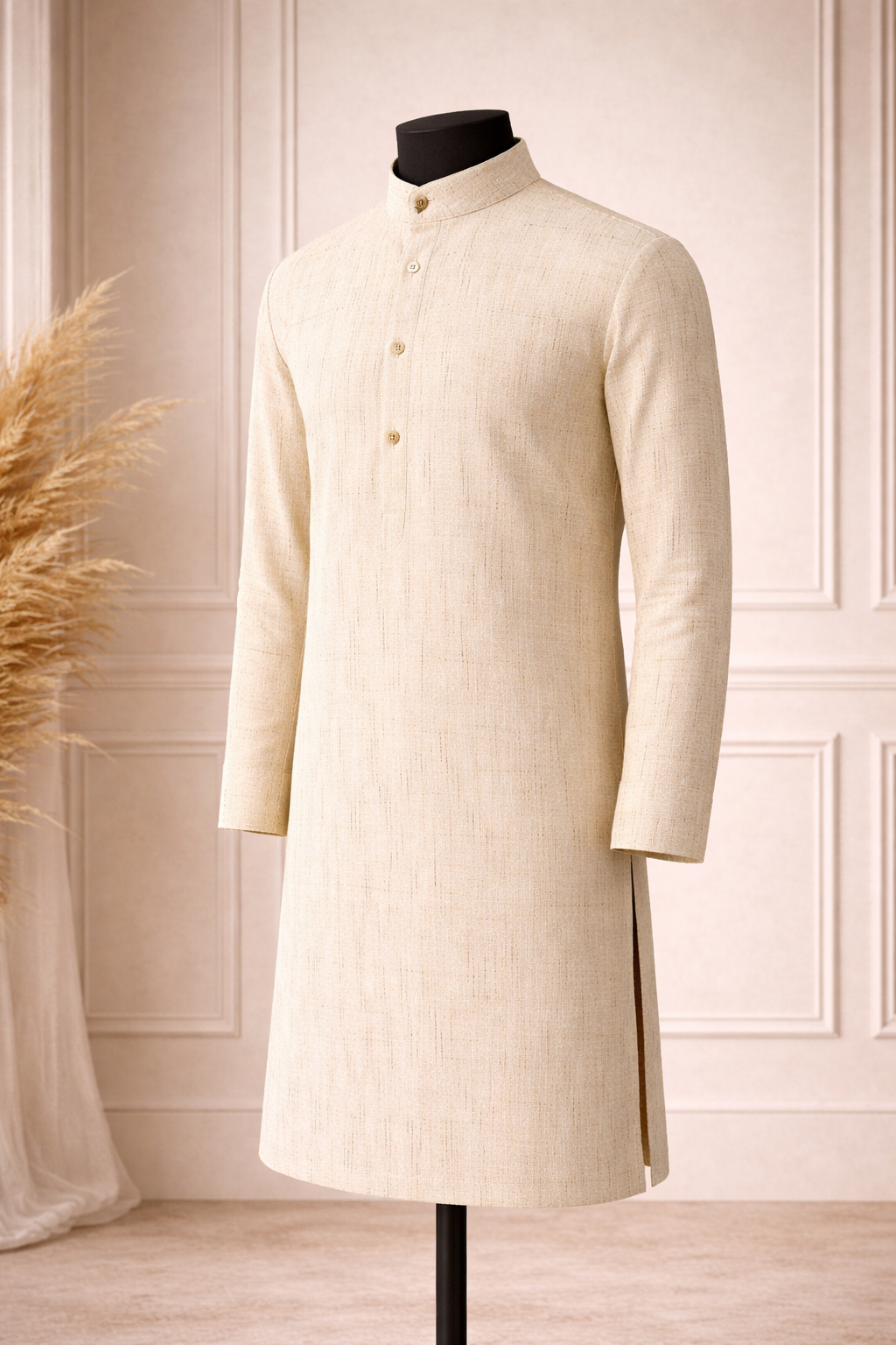 Off-Beige Premium Cotton Kurta