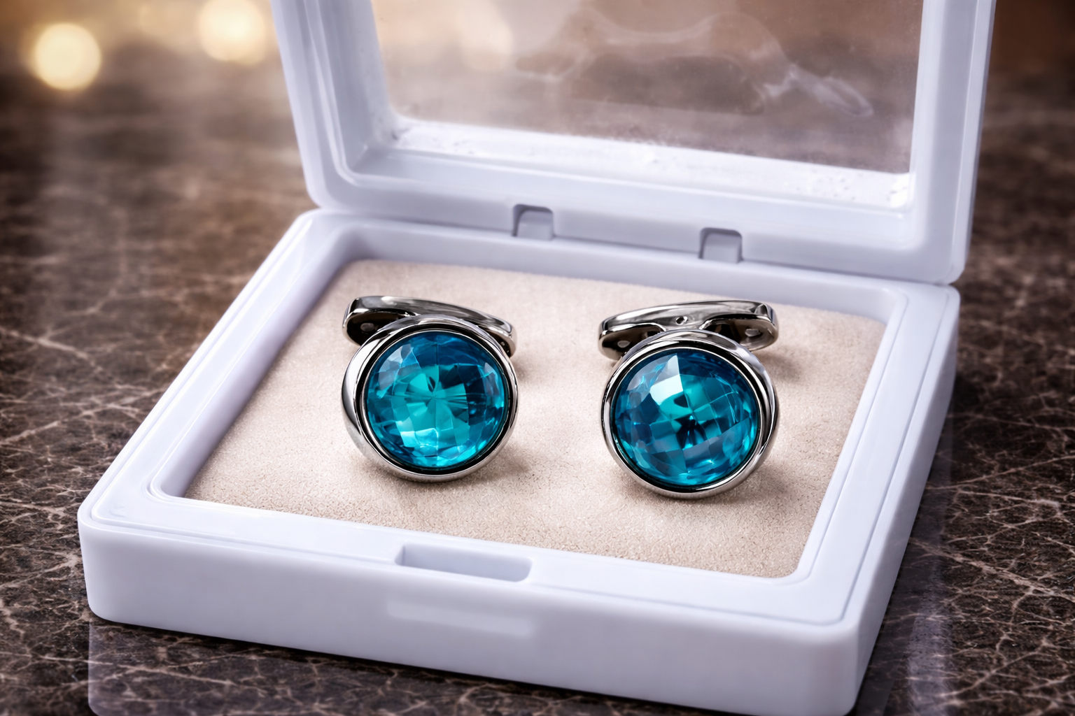 Azure Prism Cufflinks view 3