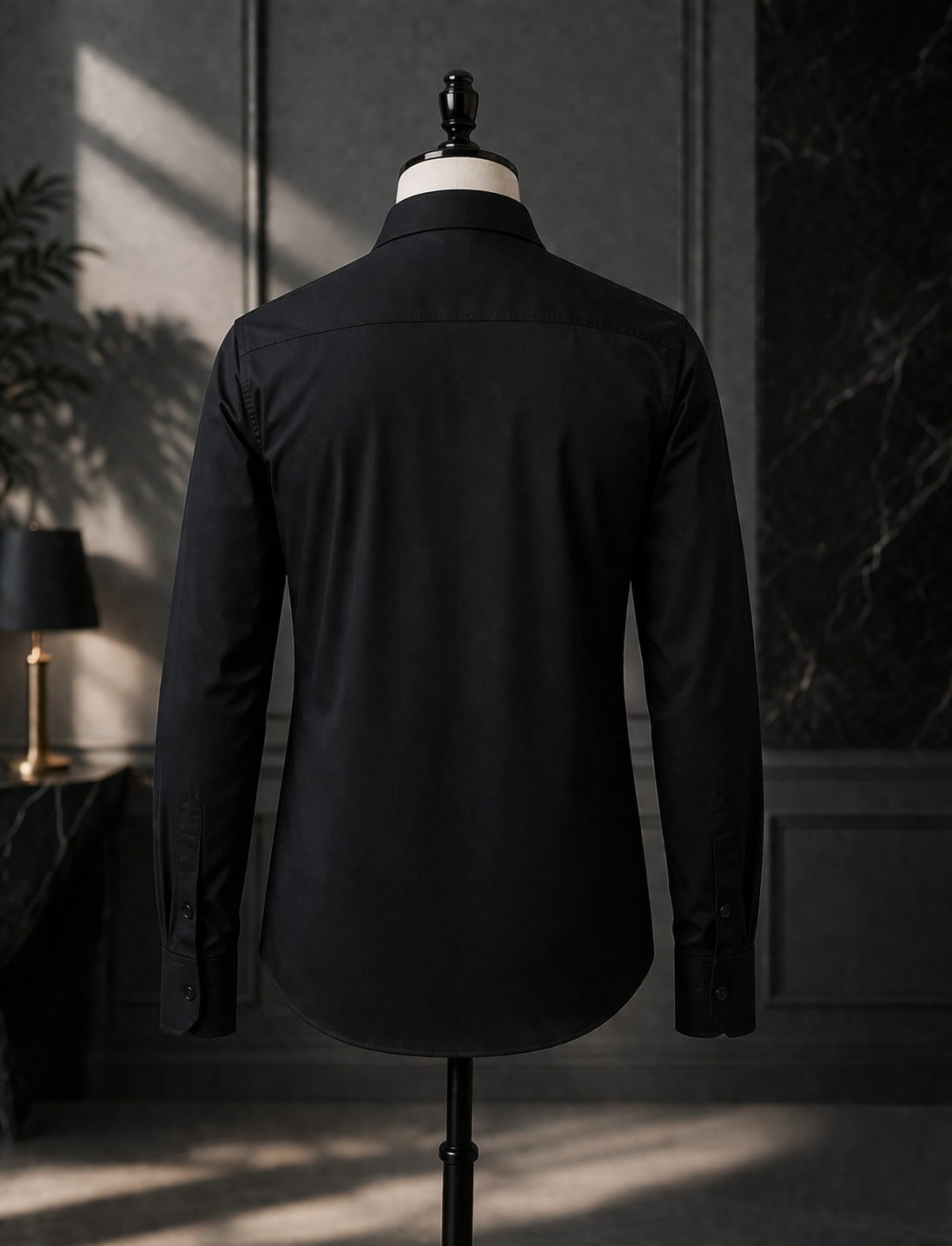 Elegant Black Moody Studio Shirt view 2