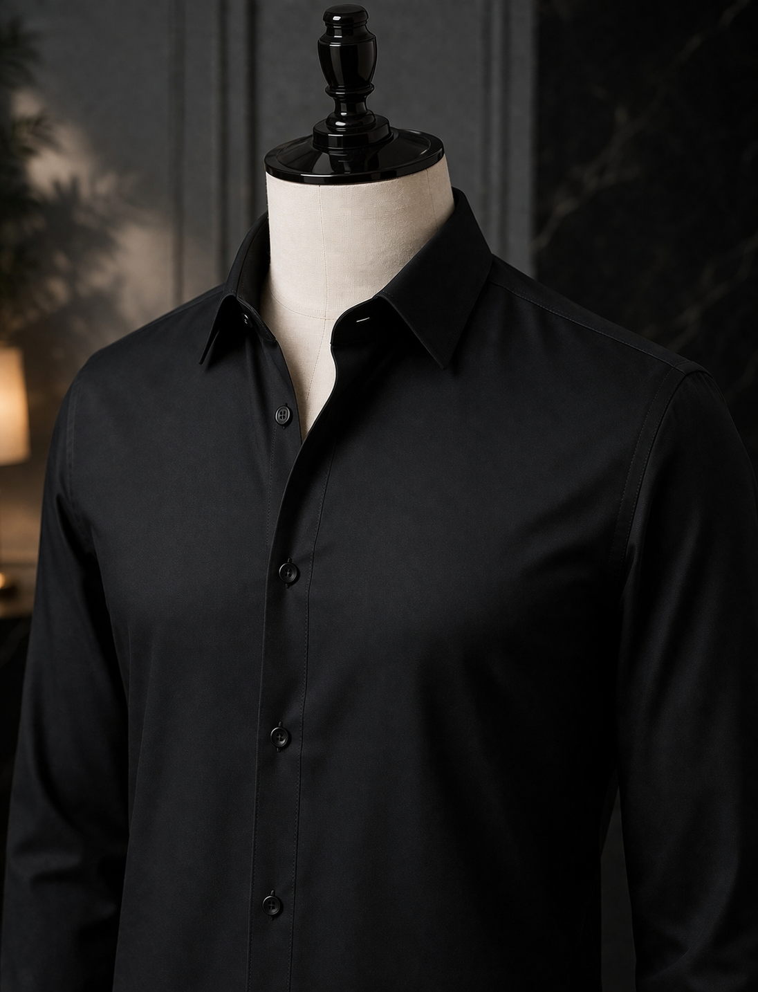 Elegant Black Moody Studio Shirt view 3