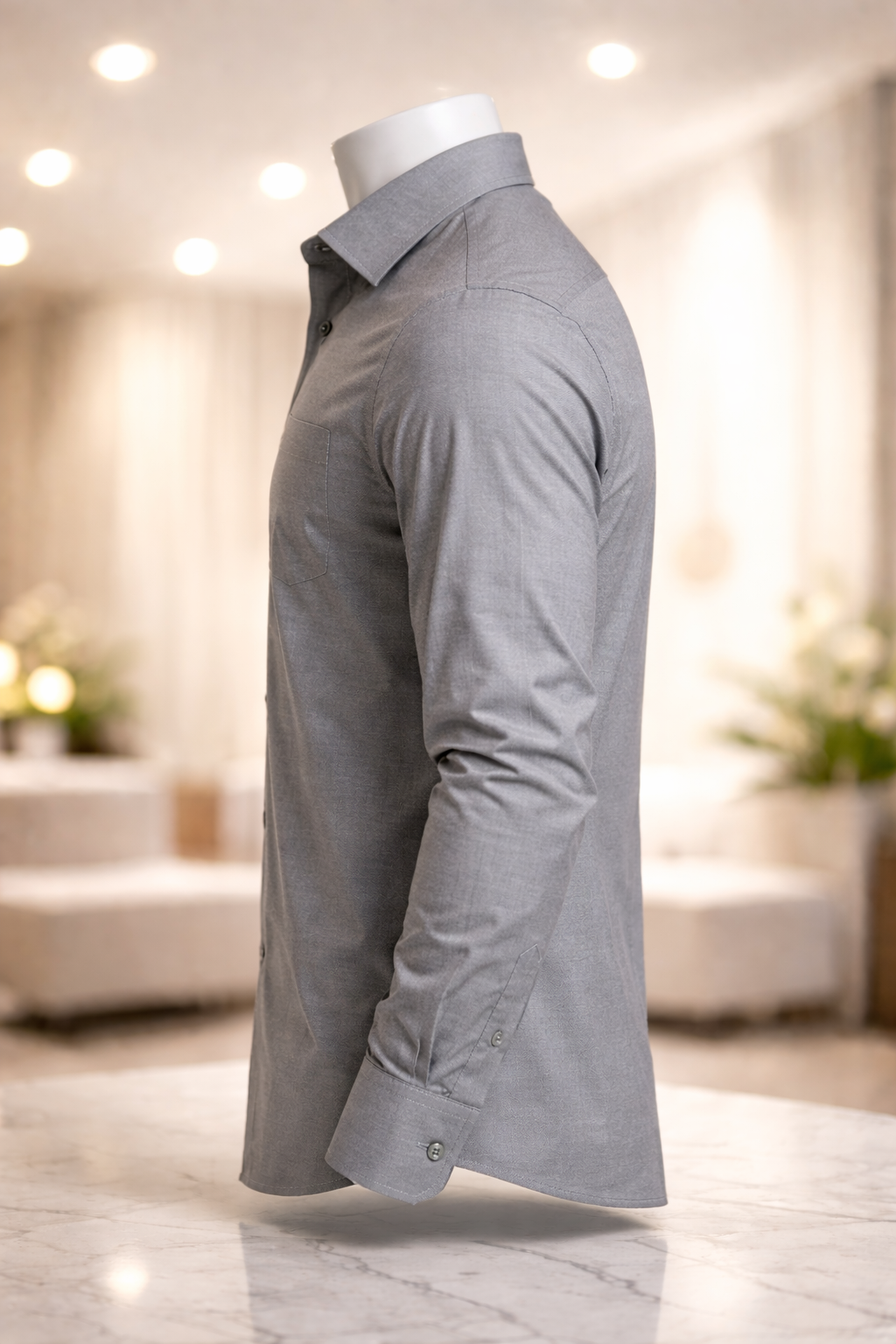 Ash Grey Classic Shirt view 4