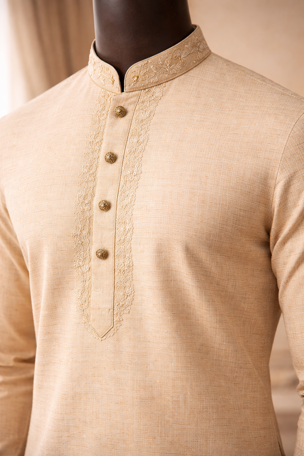 Ivory Royale Kurta Set view 3