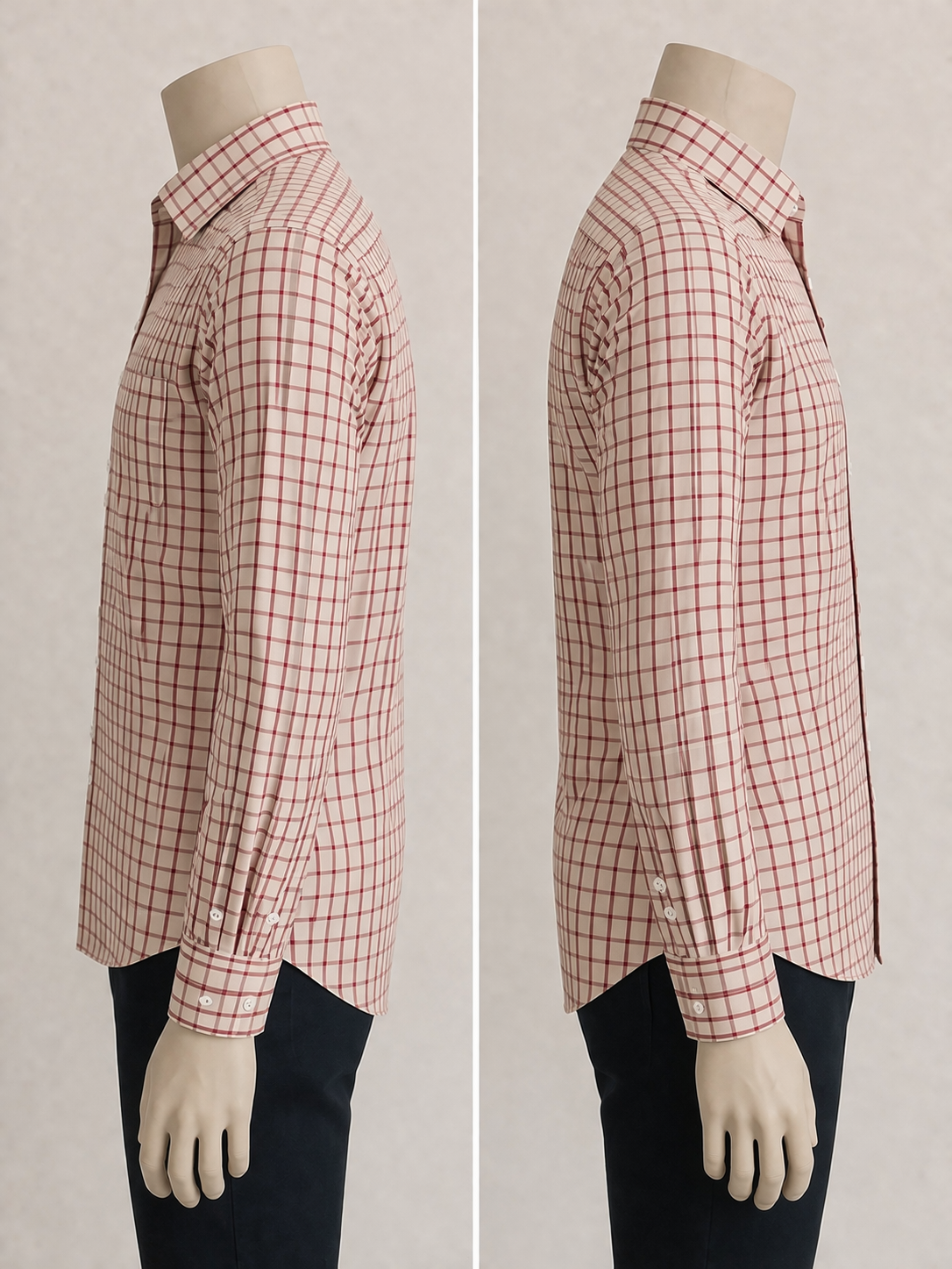Crimson Check Shirt view 3