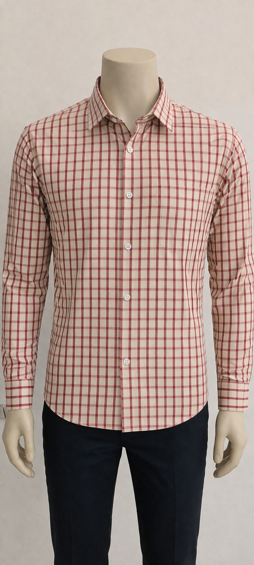 Crimson Check Shirt view 4