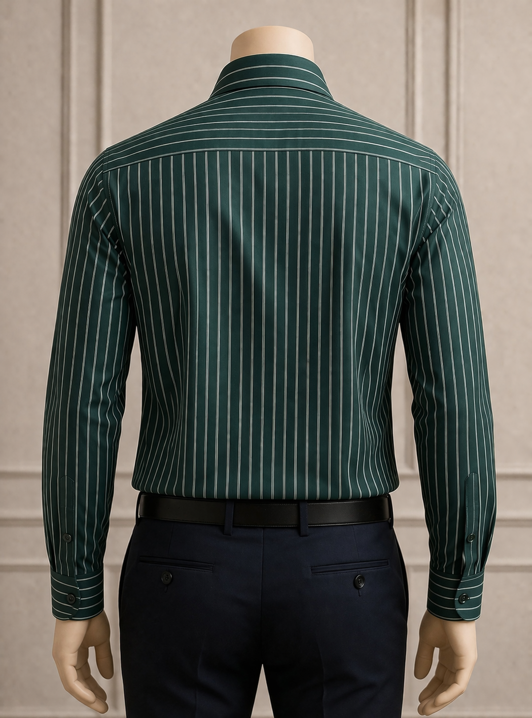 Emerald Luxury Pinstripe Shirt view 5