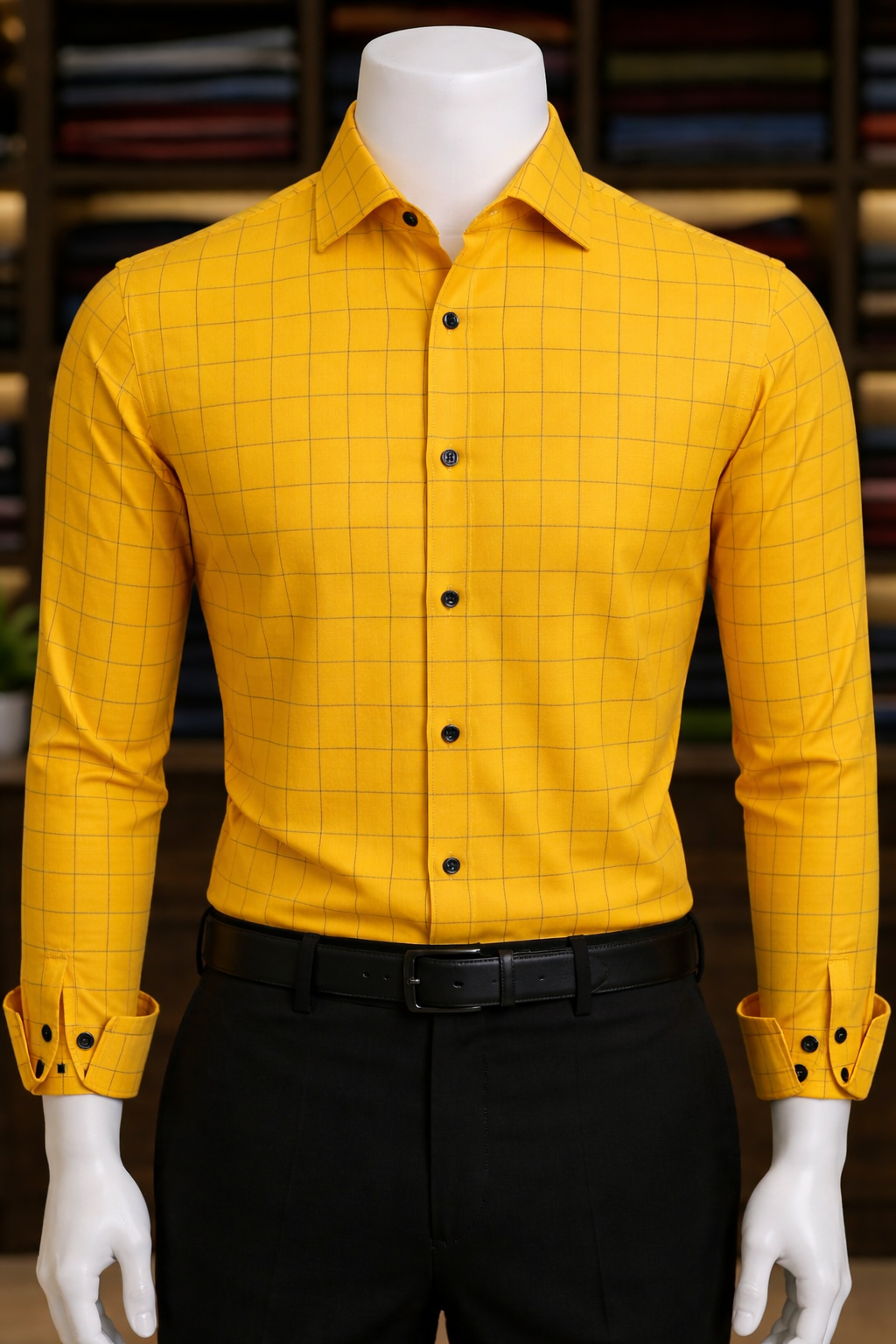 Golden Grid Shirt