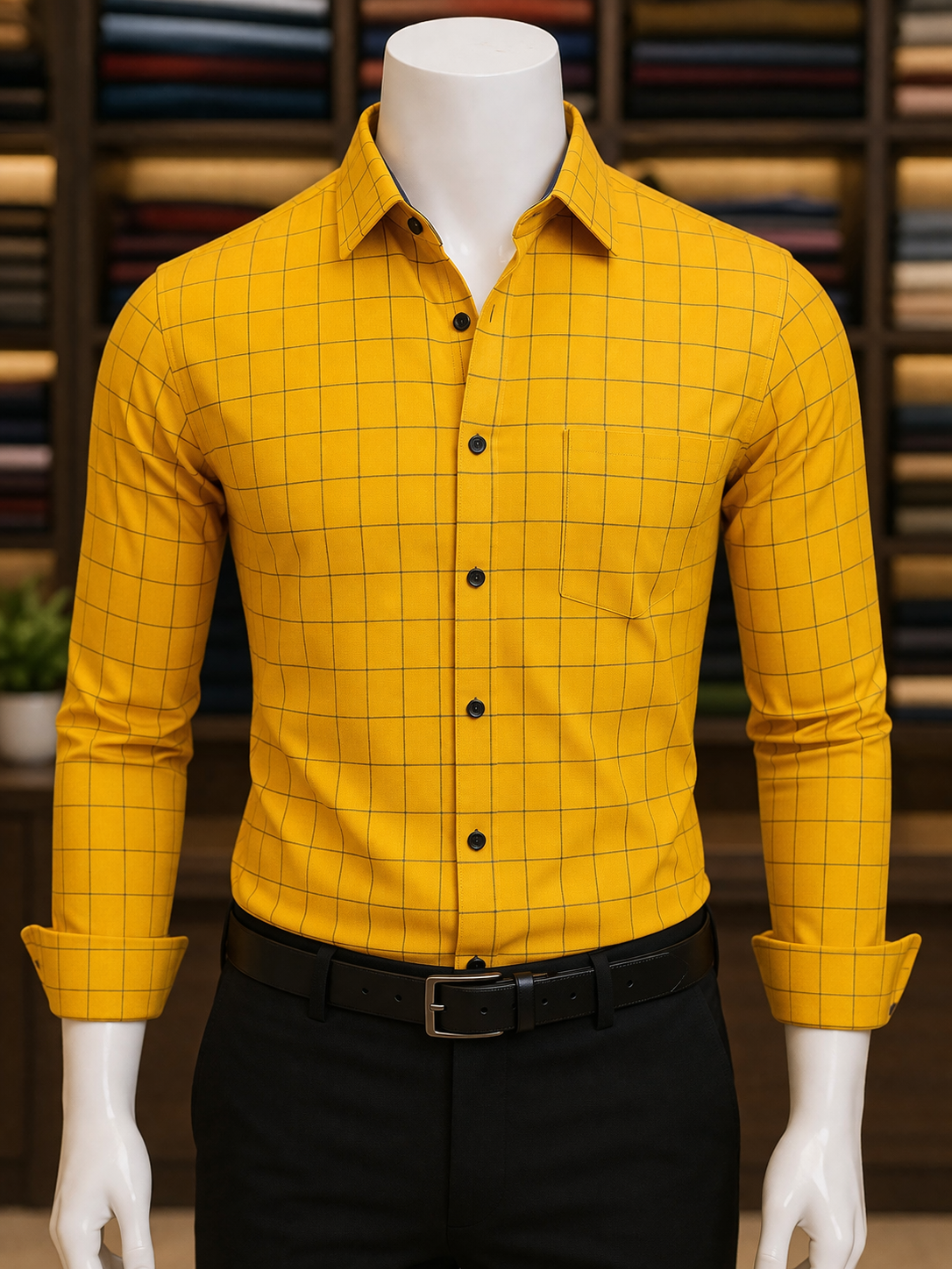 Golden Grid Shirt view 6